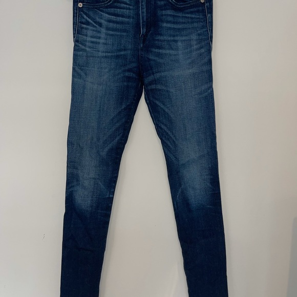 Rag & Bone Women’s Dark Wash Skinny Jean with Ankle Zipper Detail - Picture 5 of 5